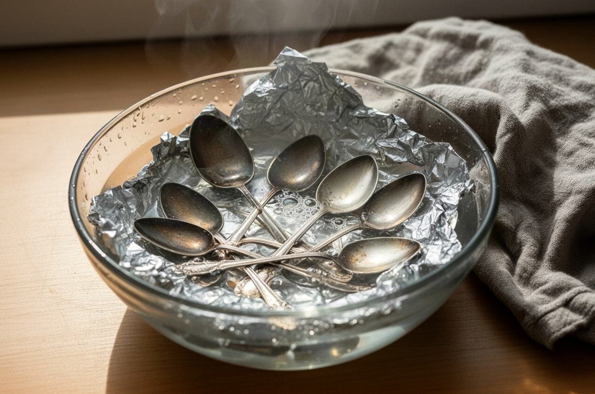 Czyszczenie srebra: soda, folia aluminiowa i co jeszcze działa